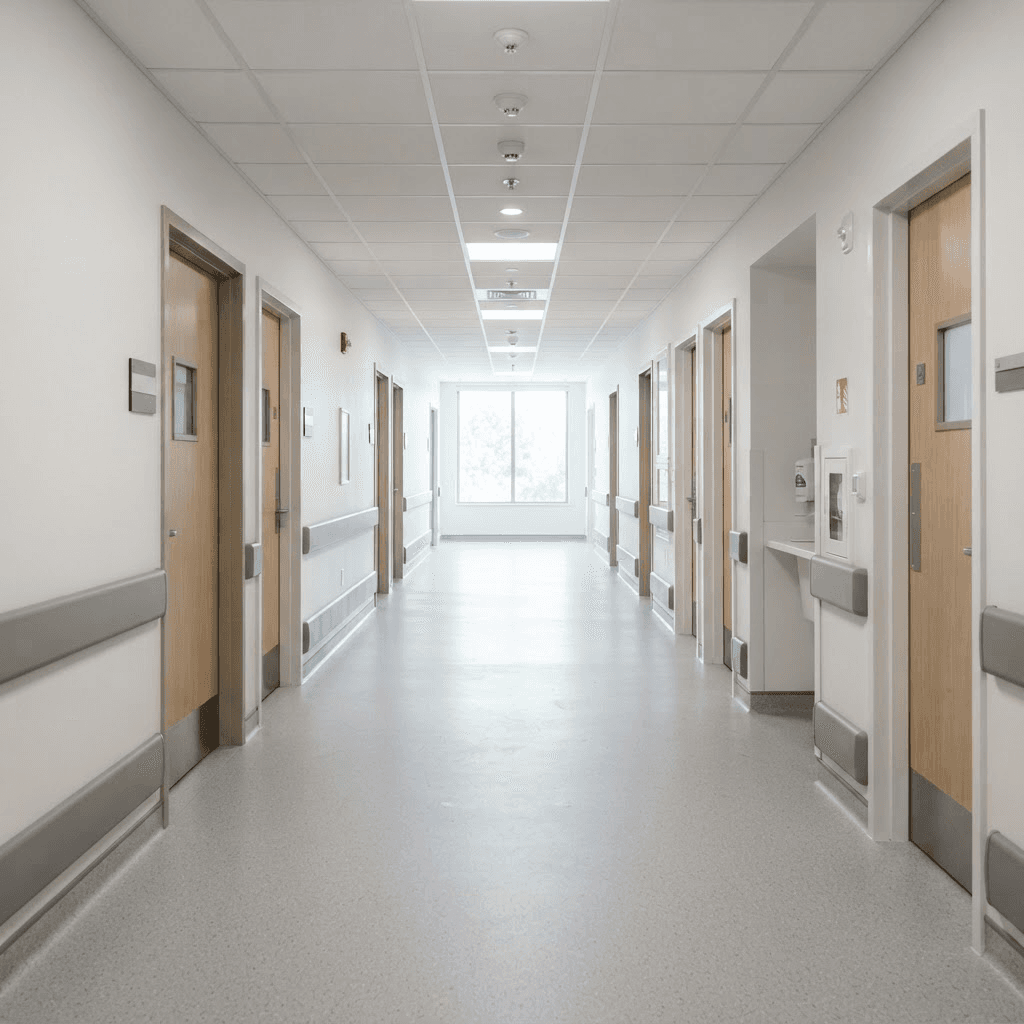Sistema de pisos hospitalarios